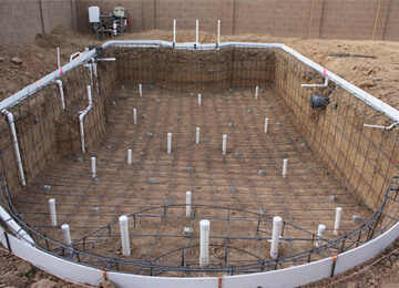 Pool Remodeling Rebar